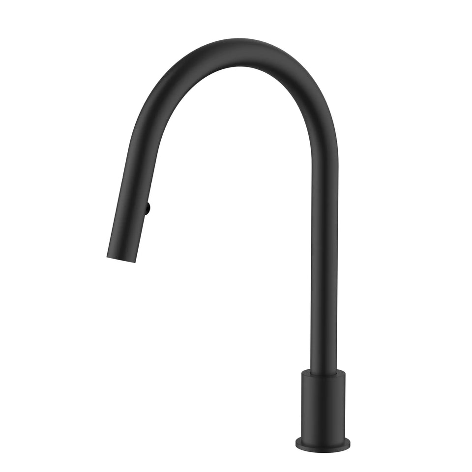 Meir Kitchen Hob Spout with Pull Out Nozzle - Matte Black