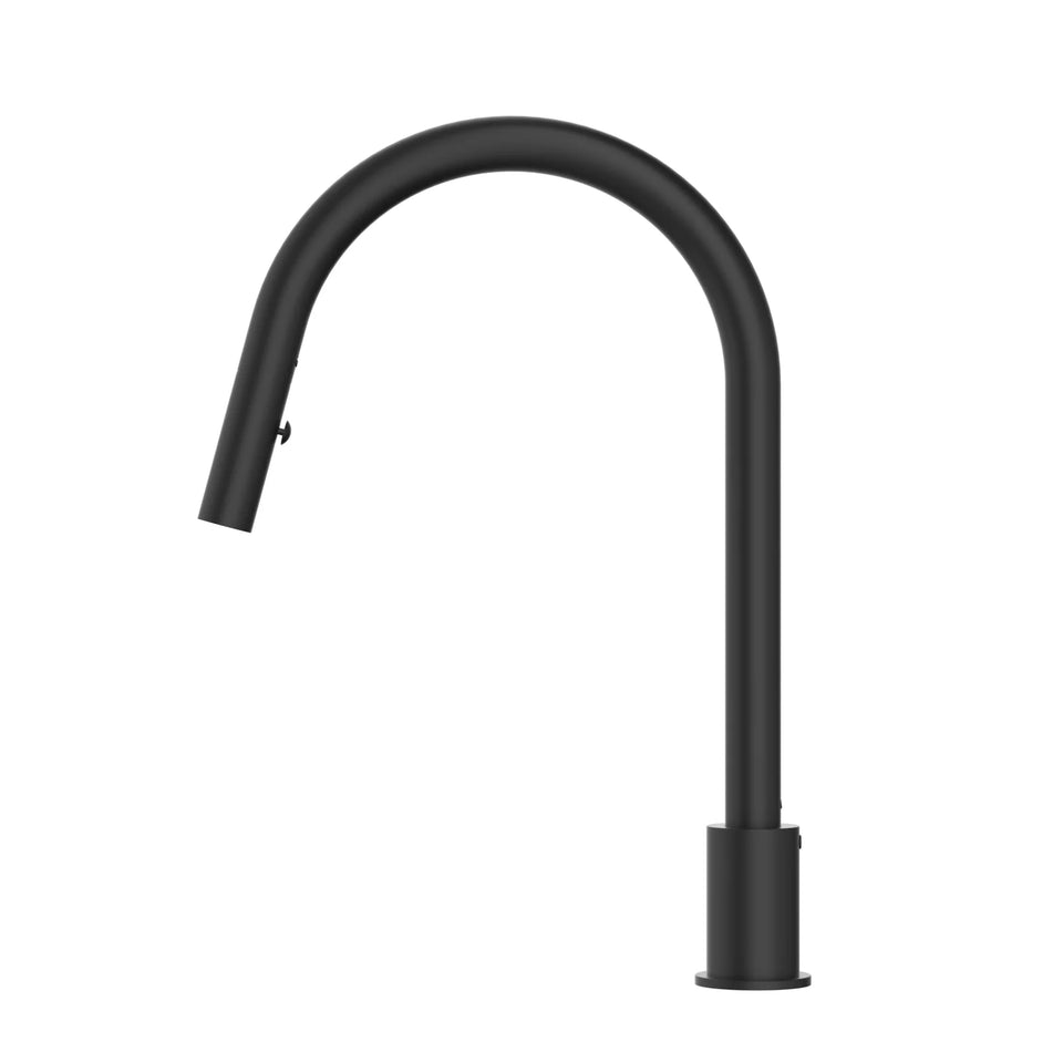 Meir Kitchen Hob Spout with Pull Out Nozzle - Matte Black