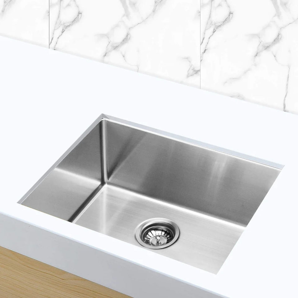 Meir Kitchen Sink Single Bowl 450mm x 450mm - Brushed Nickel