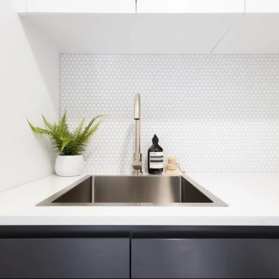 Meir Kitchen Sink Single Bowl 450mm x 450mm - Brushed Nickel