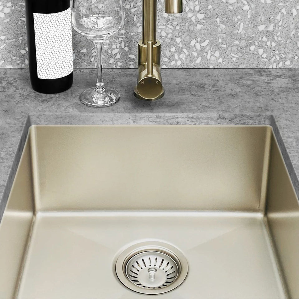 Meir Kitchen Sink Single Bowl 450mm x 450mm - Brushed Nickel