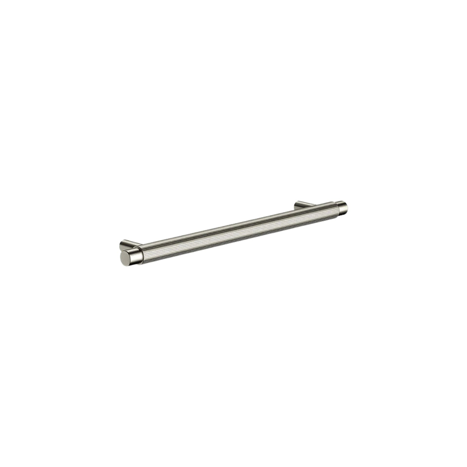 Meir Oppen Round Pull 200mm Cabinet Handle Knurled Brushed Nickel