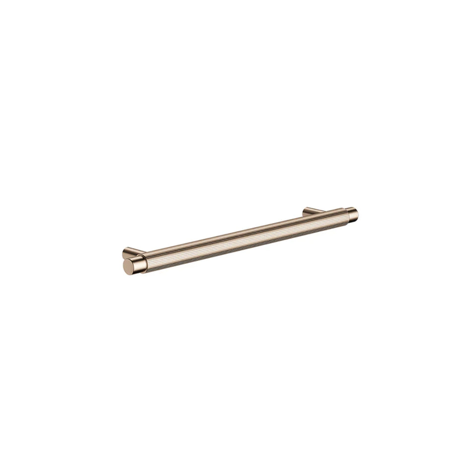Meir Oppen Round Pull 200mm Cabinet Handle Knurled Champagne