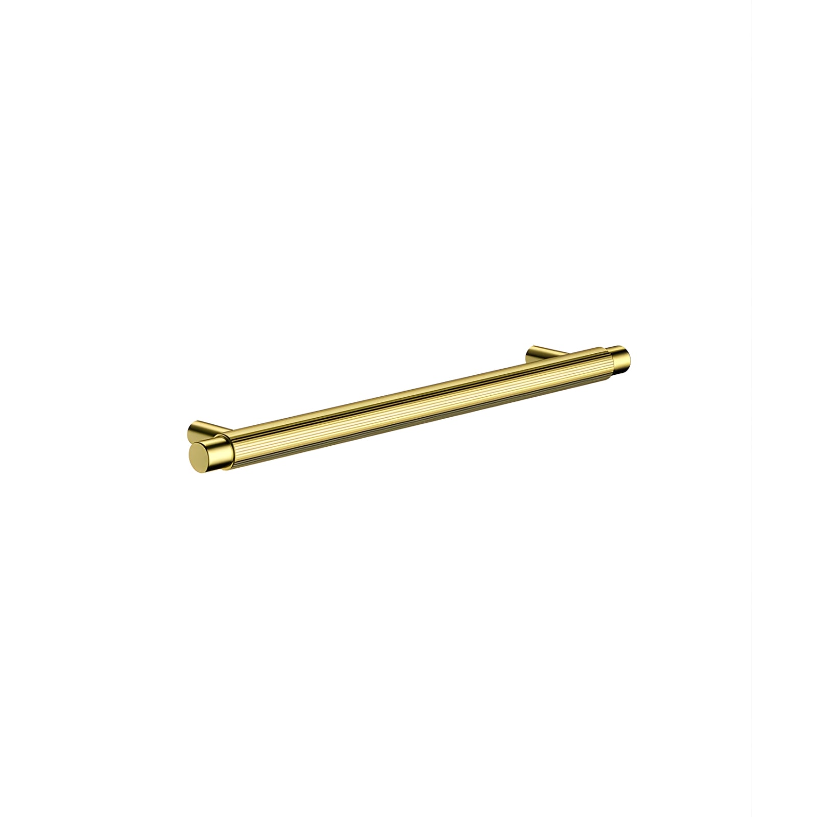 Details Meir Oppen Round Pull 200mm Cabinet Handle Knurled Champagne MRCH-2P20N-CH - The Blue Space