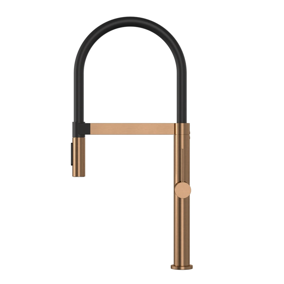 Meir Pull Down Kitchen Mixer with Magnetic Dock - Lustre Bronze