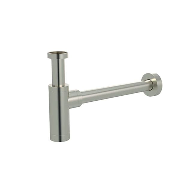 Meir Round Bottle Trap for 32mm Basin Waste Brushed Nickel
