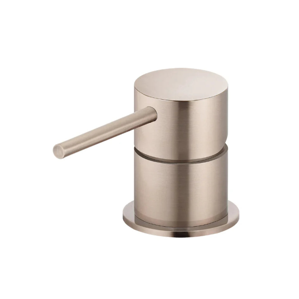 Meir Round Deck Mounted Mixer - Champagne