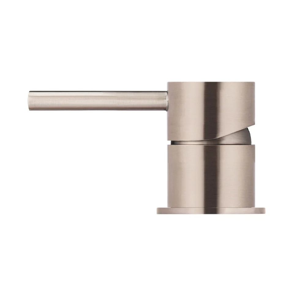 Meir Round Deck Mounted Mixer - Champagne