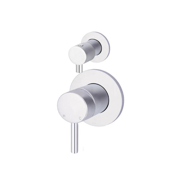 Meir Round Diverter Mixer Chrome Full Kit