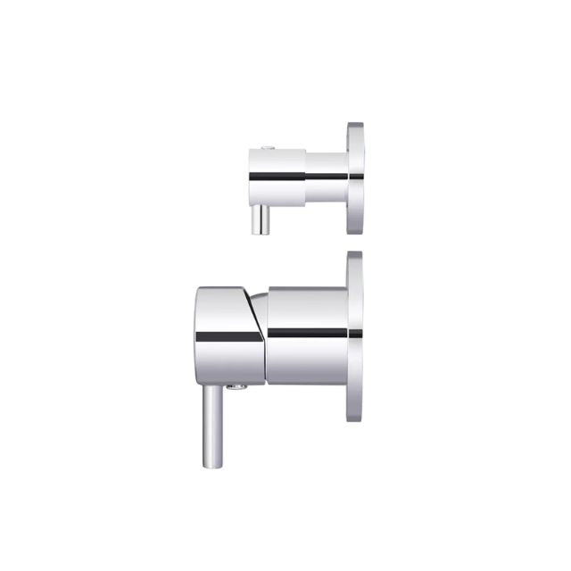 Meir Round Diverter Mixer Chrome Full Kit