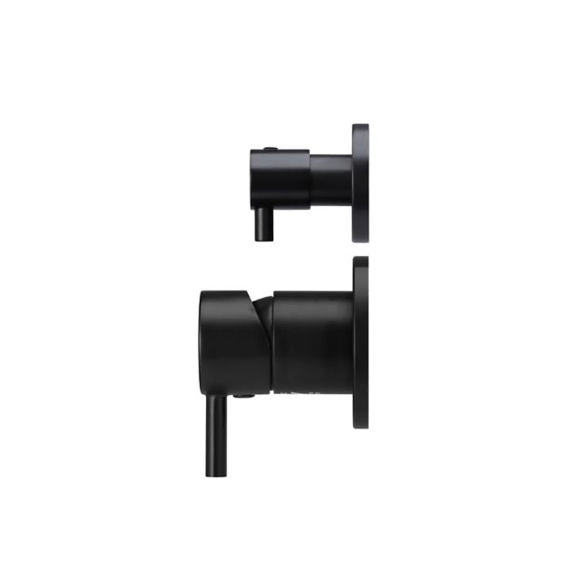 Side Meir Round Diverter Mixer Matte Black Trim Kit MW07TS-FIN - The Blue Space