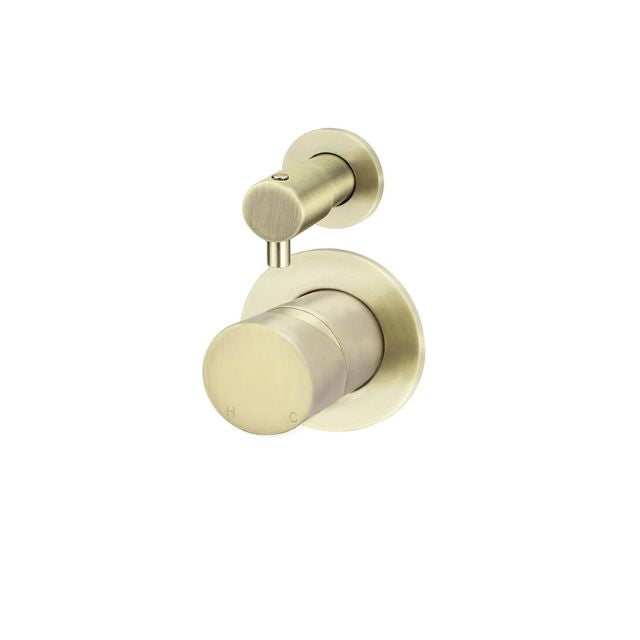 Angle Meir Round Diverter Mixer Pinless Handle Tiger Bronze Trim Kit MW07TSPN-FIN-PVDBB - The Blue Space