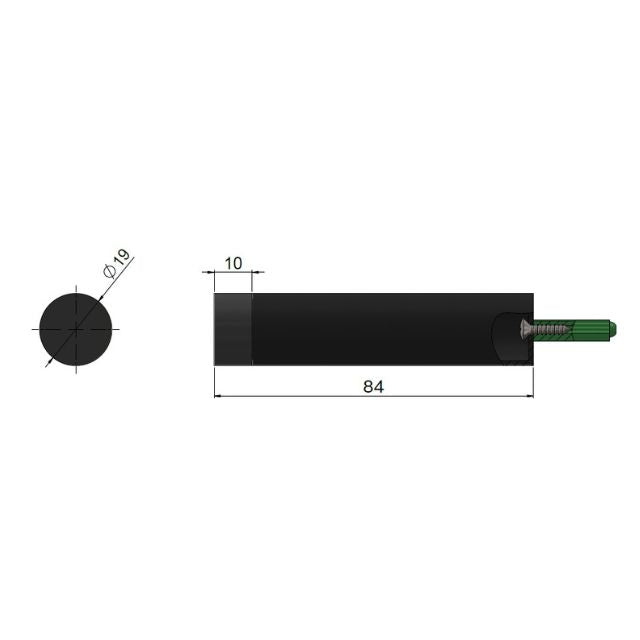 Meir Round Door Stop Champagne