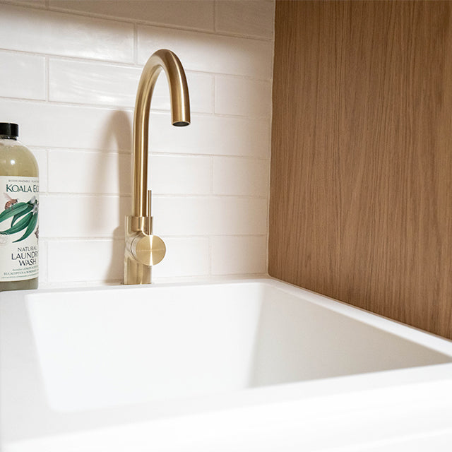 Meir Round Kitchen Sink Mixer - Tiger Bronze