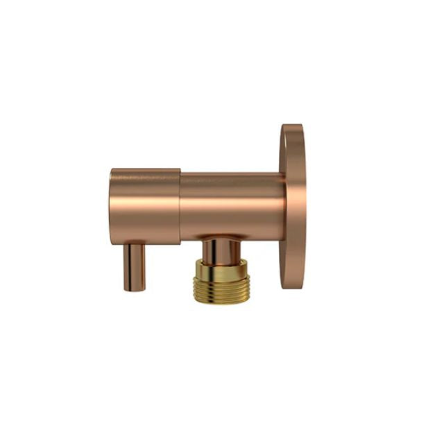 Meir Round Mini Stop Cistern Tap Brushed Bronze