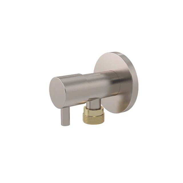 Meir Round Mini Stop Cistern Tap Champagne