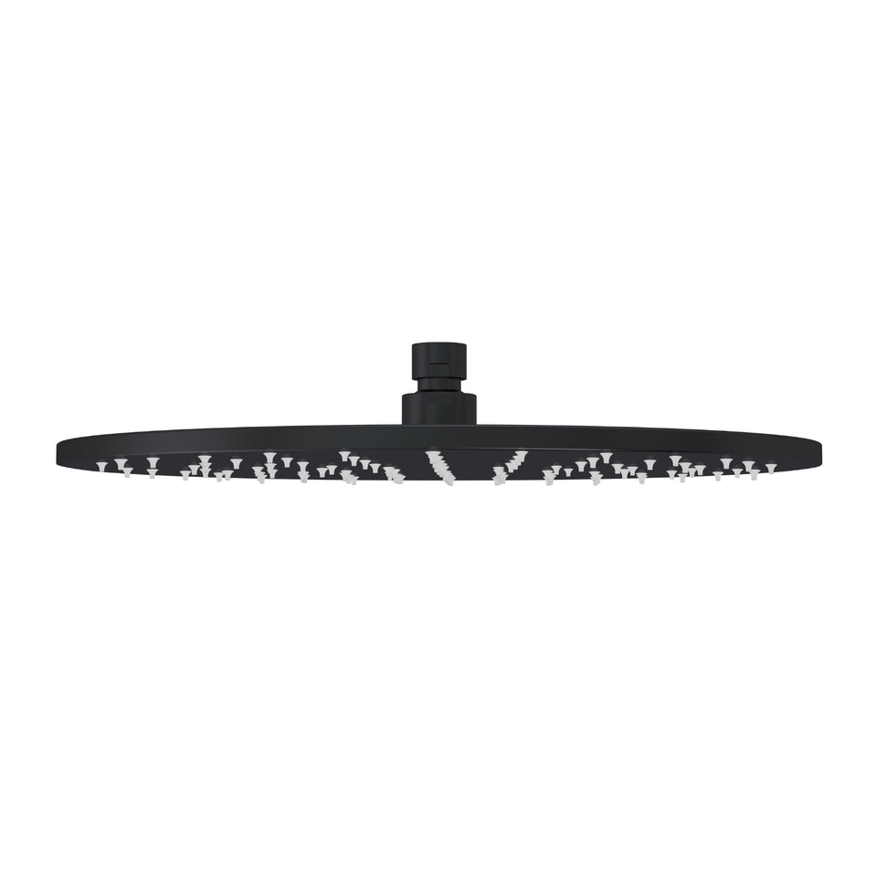 Meir Round Shower Rose 300mm Matte Black