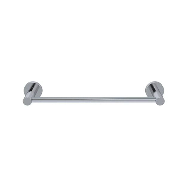 Meir Round Single Towel Rail 300mm Polished Chrome