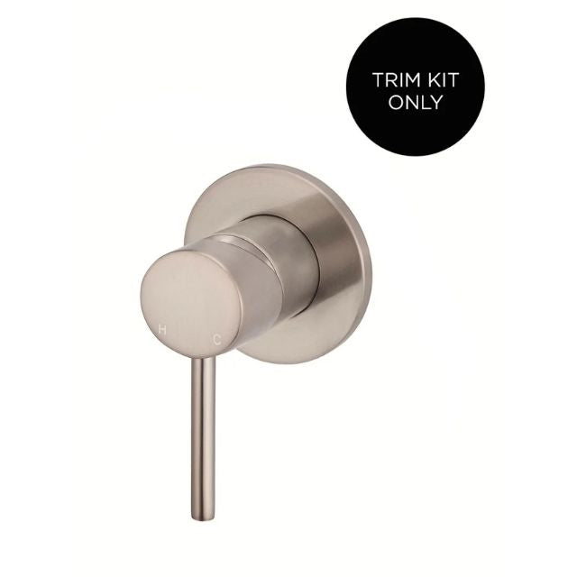 Meir Round Wall Mixer Champagne Trim Kit MW03-FIN-CH - The Blue Space
