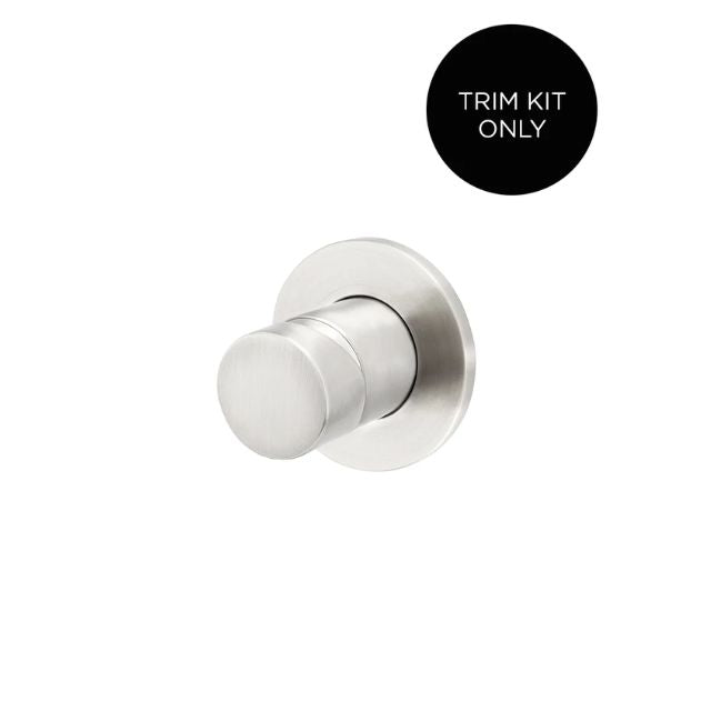 Meir Round Wall Mixer Pinless Handle Brushed Nickel Trim Kit MW03PN-FIN-PVDBN - The Blue Space
