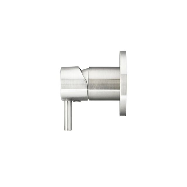 Meir Round Wall Mixer Short Pin Lever Brushed Nickel Full Kit
