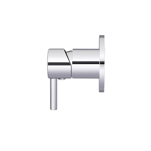 Meir Round Wall Mixer Short Pin Lever Chrome Full Kit
