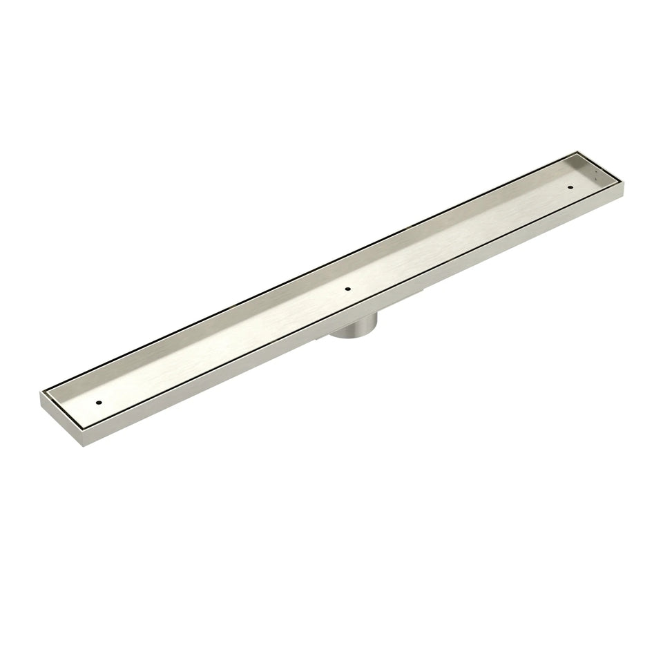 Meir Shower Channel Waste 900mm with Tile Insert - Brushed Nickel