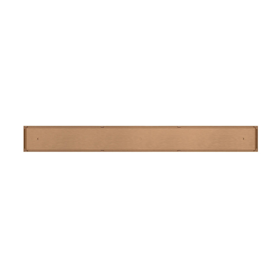 Meir Shower Channel Waste 900mm with Tile Insert - Lustre Bronze