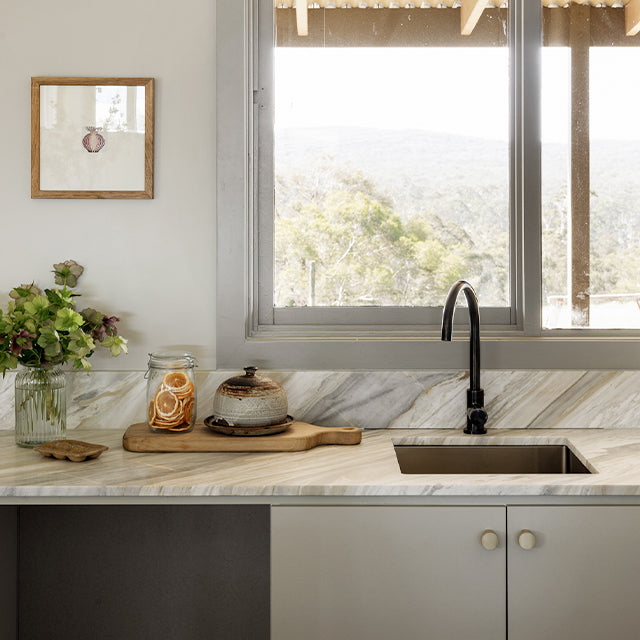 Meir Single Bowl PVD Kitchen Sink 450mm - Gunmetal Black