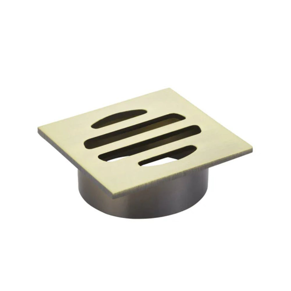 Meir Square Floor Grate Shower Drain 50mm Outlet Tiger Bronze