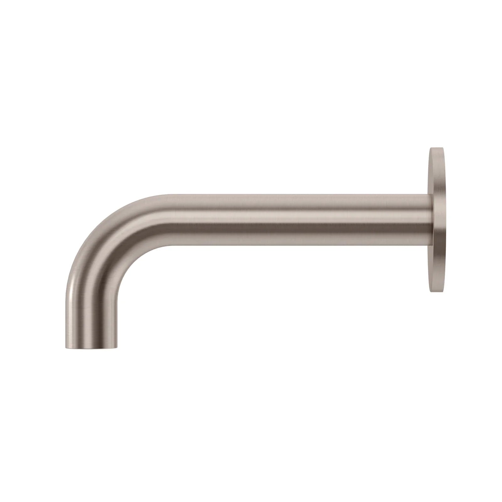 Side Meir Universal Round Curved Spout 170mm - Champagne MS05-170-CH - The Blue Space