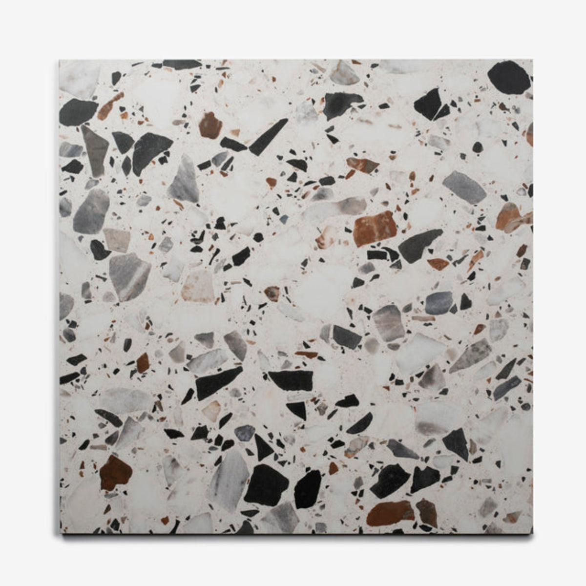Looks Mixed Clio Terrazzo Tile Tech Grip 600 x 600mm Porcelain  - The Blue Space