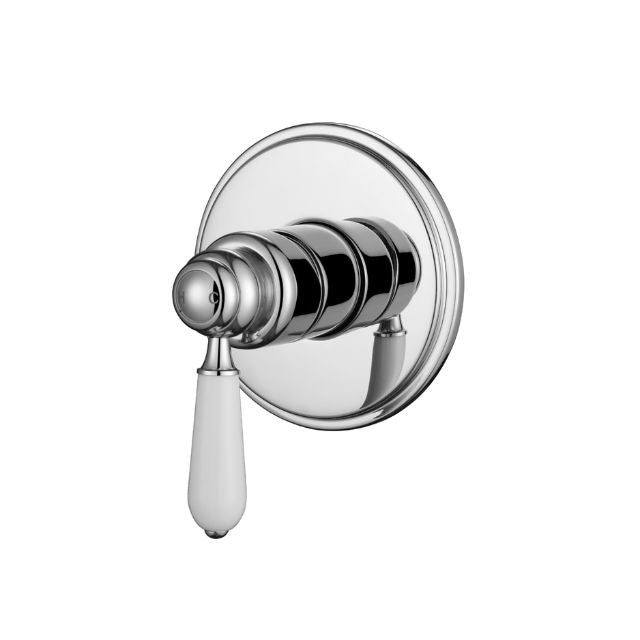 Modern National Bordeaux Shower Mixer Chrome - Full Kit