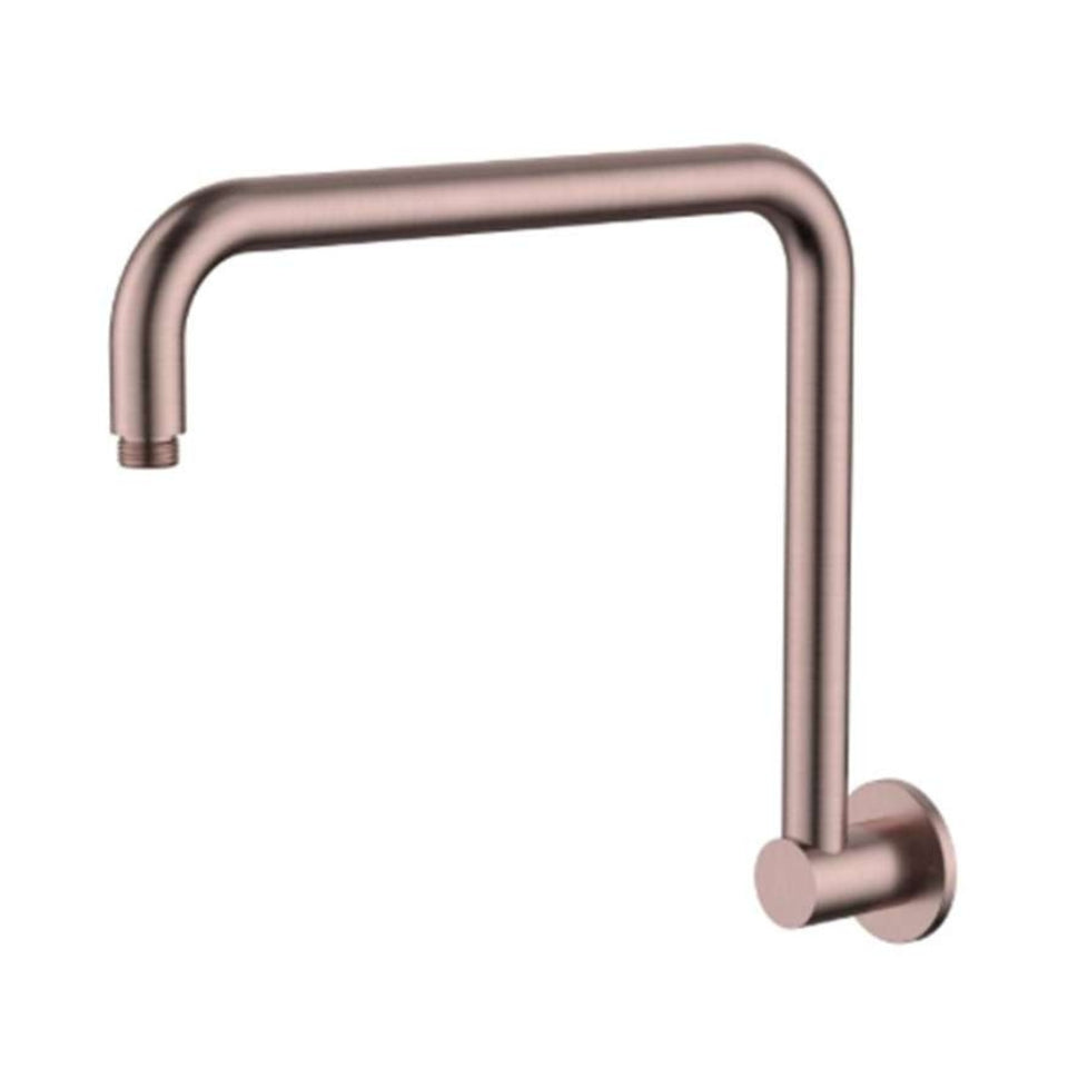Modern National Round High Rise Shower Arm - Brushed Bronze