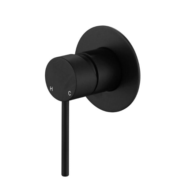 Modern National Star Mini Shower Mixer 80mm Matt Black - Full Kit