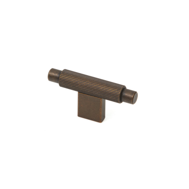 Momo Arpa T Knob 70mm In Antique Brass A0583.070.AB - The Blue Space