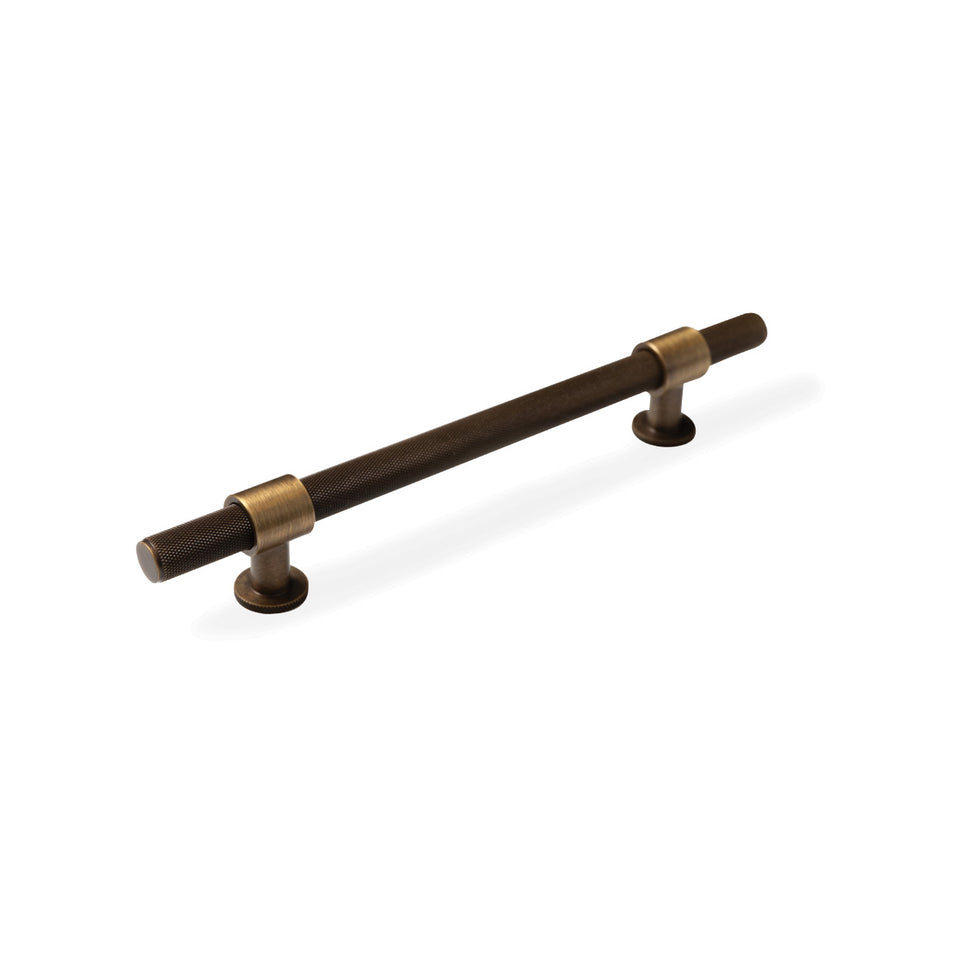 Momo Belgravia Knurled Solid Brass Bar Pull Bronze