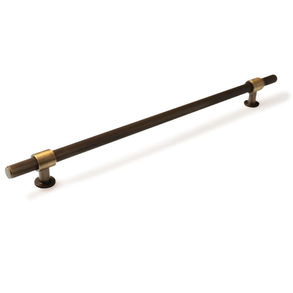 Momo Belgravia Knurled Solid Brass Bar Pull Bronze