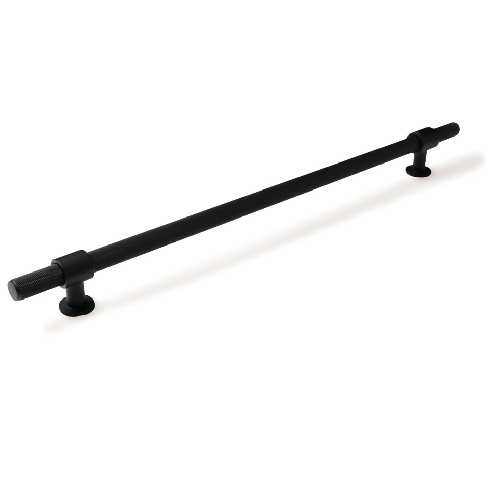 Momo Belgravia Knurled Solid Brass Bar Pull Matte Black