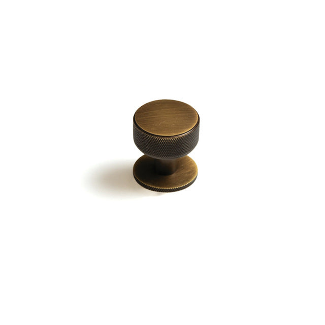 Momo Belgravia Knurled 35mm Solid Brass Round Knob Bronze
