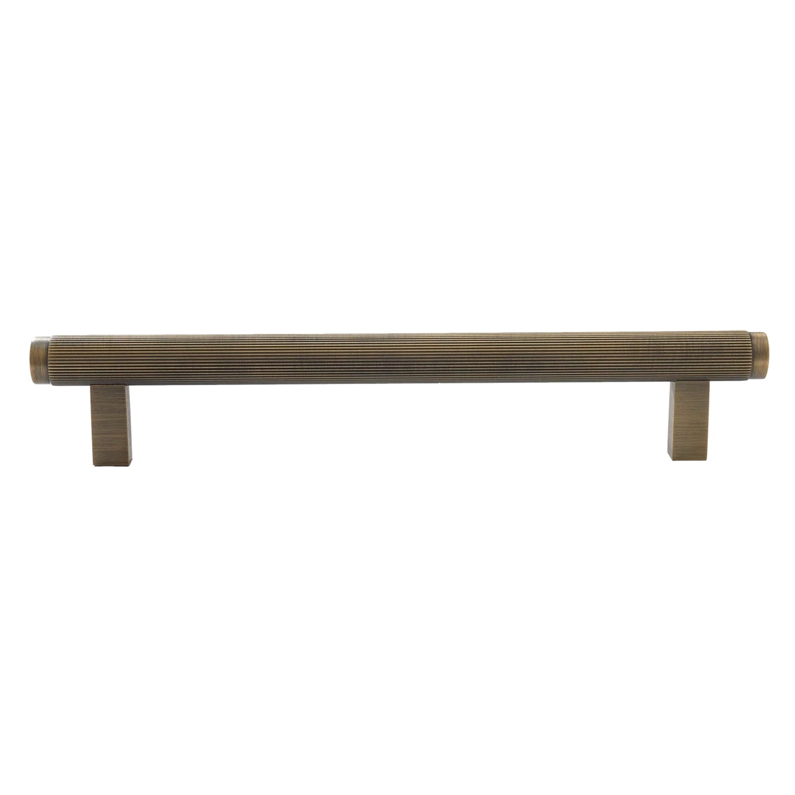 Momo Bellevue Lined Bar Pull Dark Brushed Brass P-BVPLD160.DBB - The Blue Space