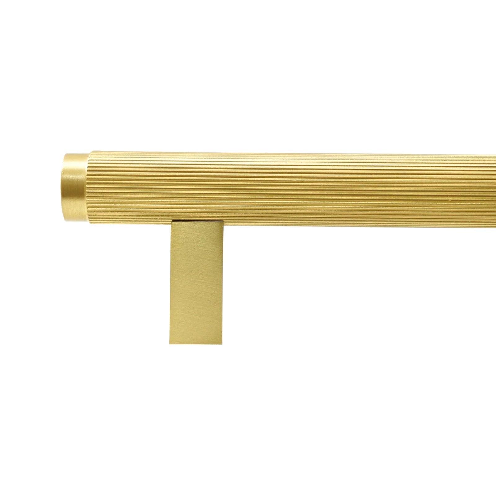 Momo Bellevue Lined Bar Pull Satin Brass P-BVPLD160.BSB - The Blue Space