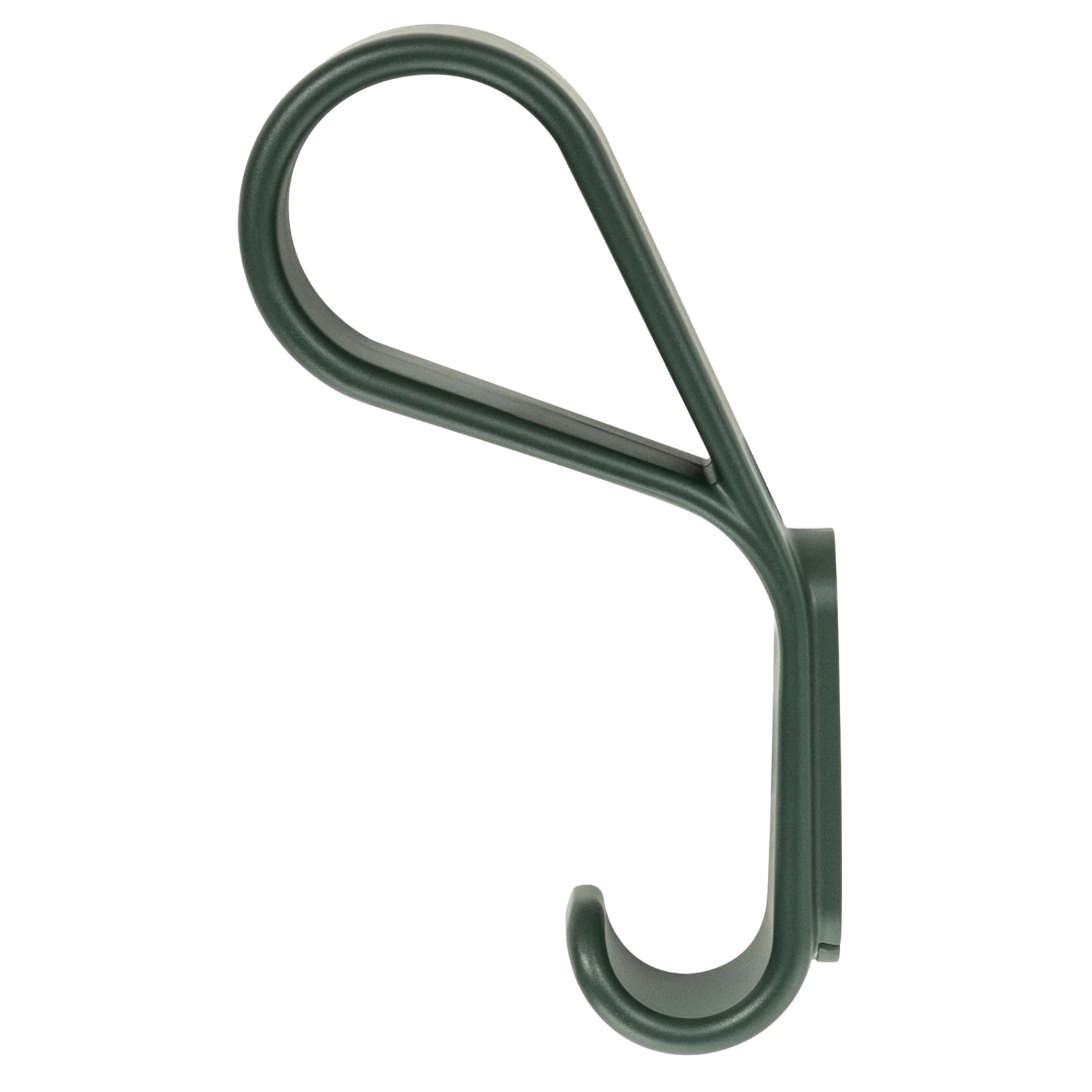 Side View Momo Belt Wall Hook 65mm Forest Green B7039.065.FGR - The Blue Space
