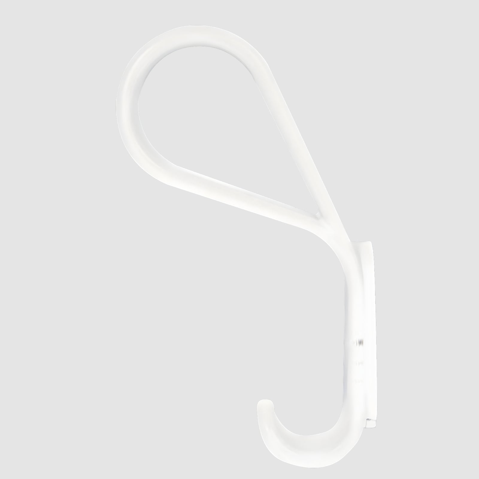 Side View Momo Belt Wall Hook 65mm Matte White B7039.065.MWH - The Blue Space