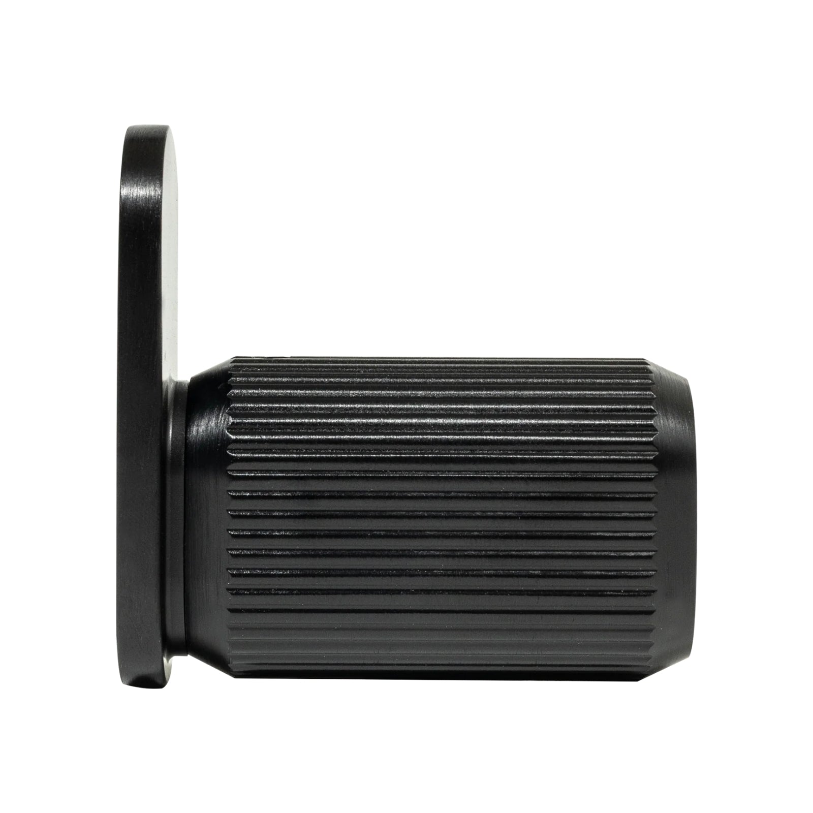 Side View Momo Brooklyn Wall Hook 70mm Brushed Black BKN7045.070.BBL - The Blue Space