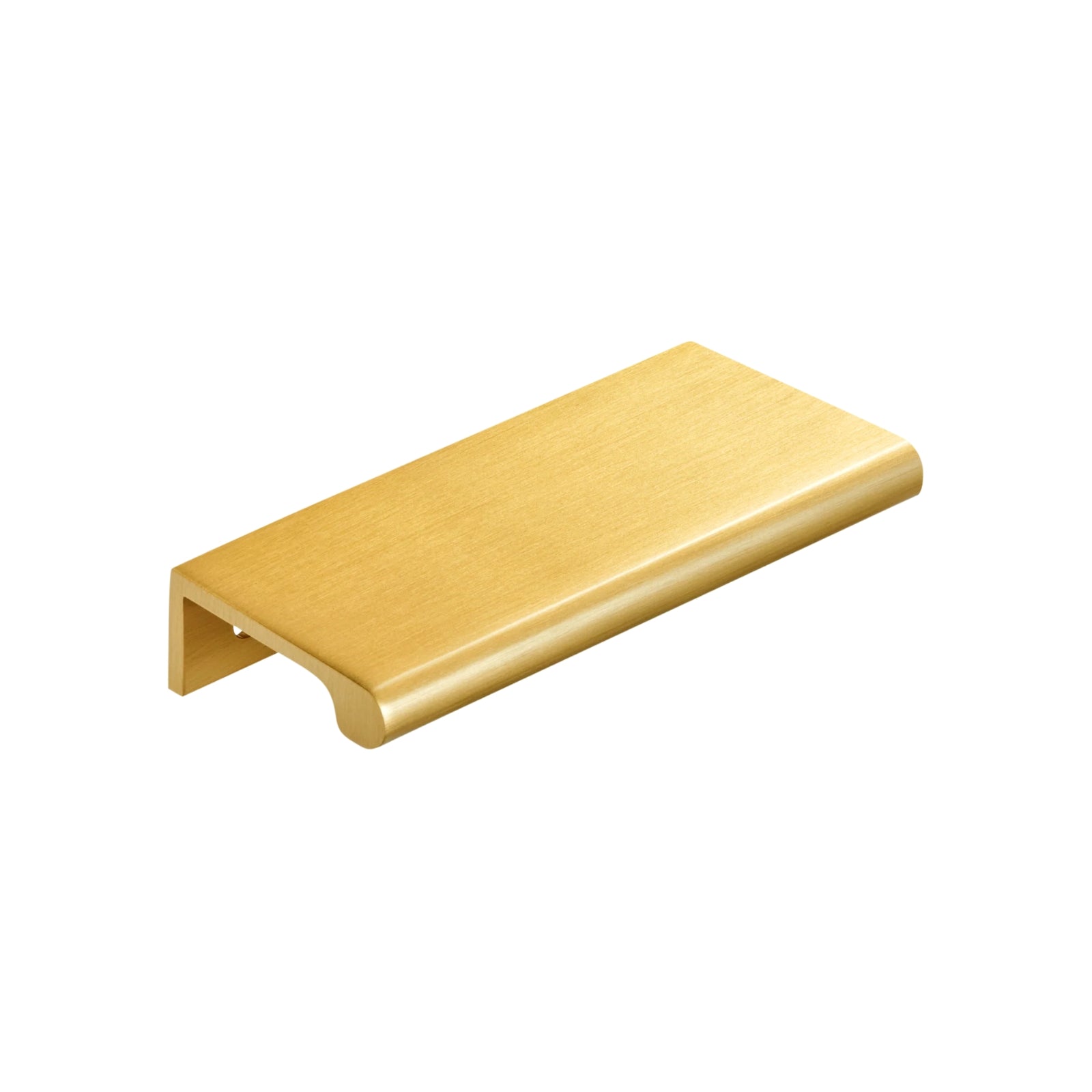 Side View Momo Chelsea Lip Pull Handle Brushed Satin Brass CHLP.096.BSB - The Blue Space