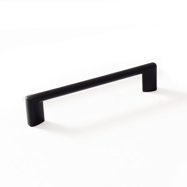 Momo Handles Barra 128mm  D Handle Matte Black BRDH128.MBL - The Blue Space