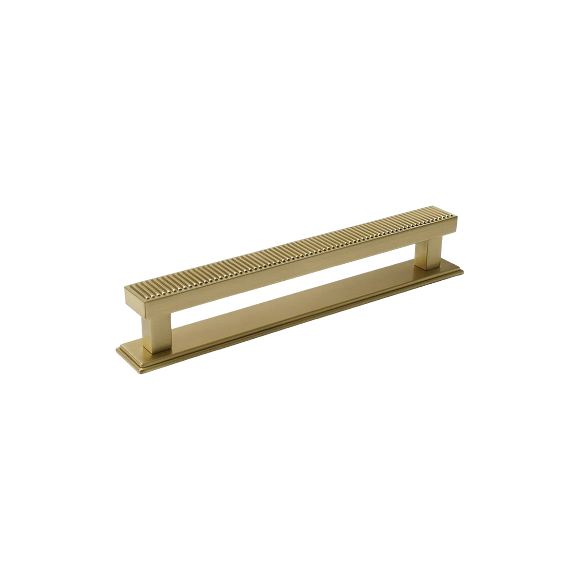 Single Momo Handles Barrington Backplate to Suit Bar Handle Matt Brass BBHBP160N.MBR - The Blue Space