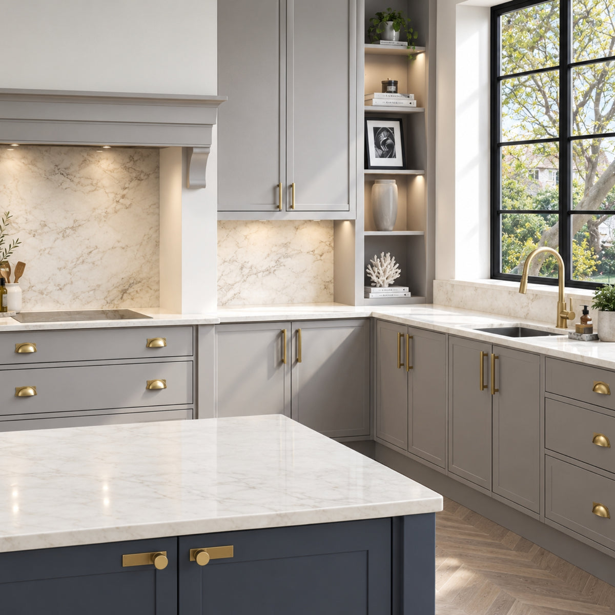Lifestyle Momo Handles Barrington Knob Dark Brushed Brass BRK032.DBB - The Blue Space