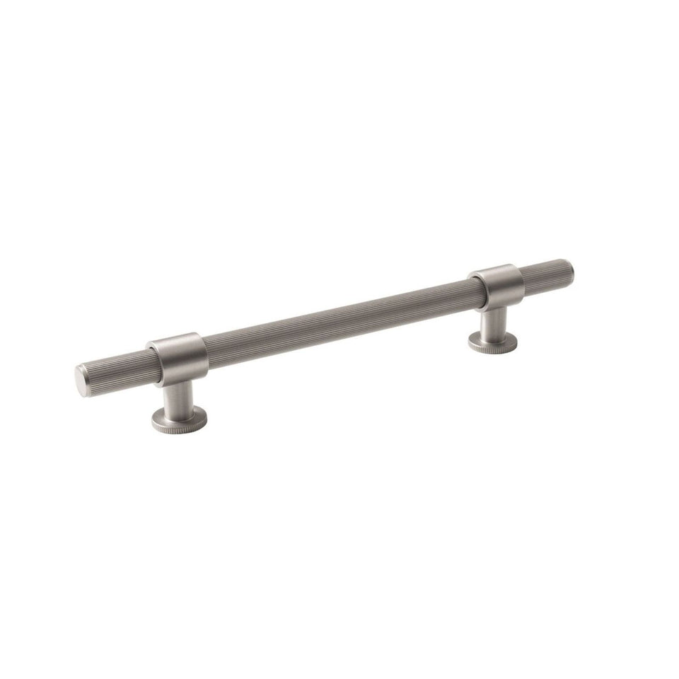 Momo Handles Belgravia Pull Handle Lined Dull Brushed Nickel